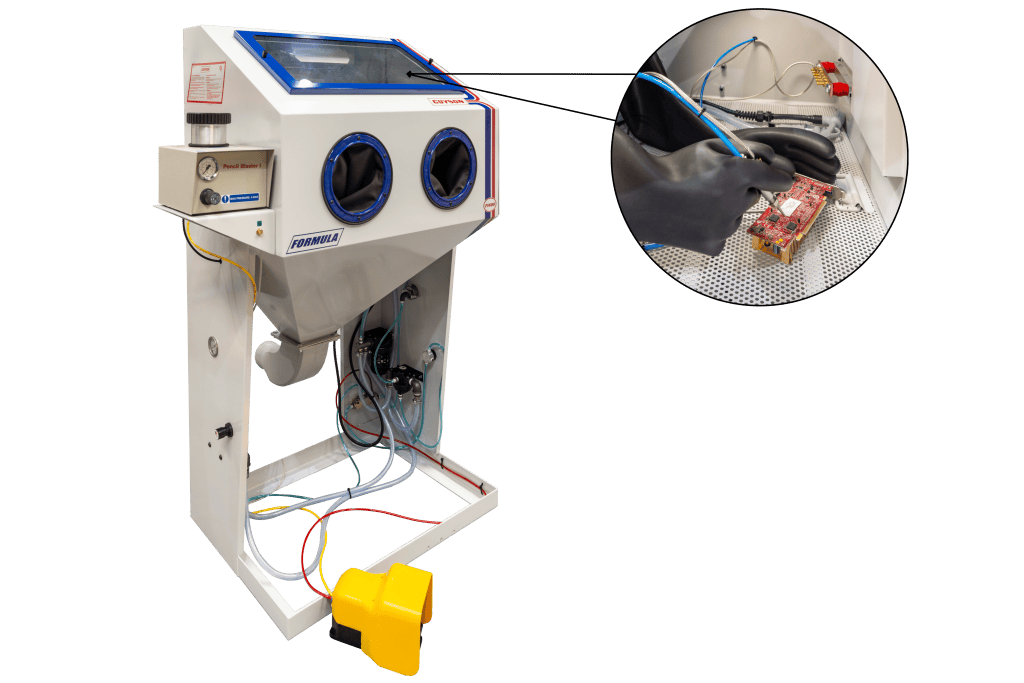 Formula 1400 CCR - selective removal of conformal coating from PCBs