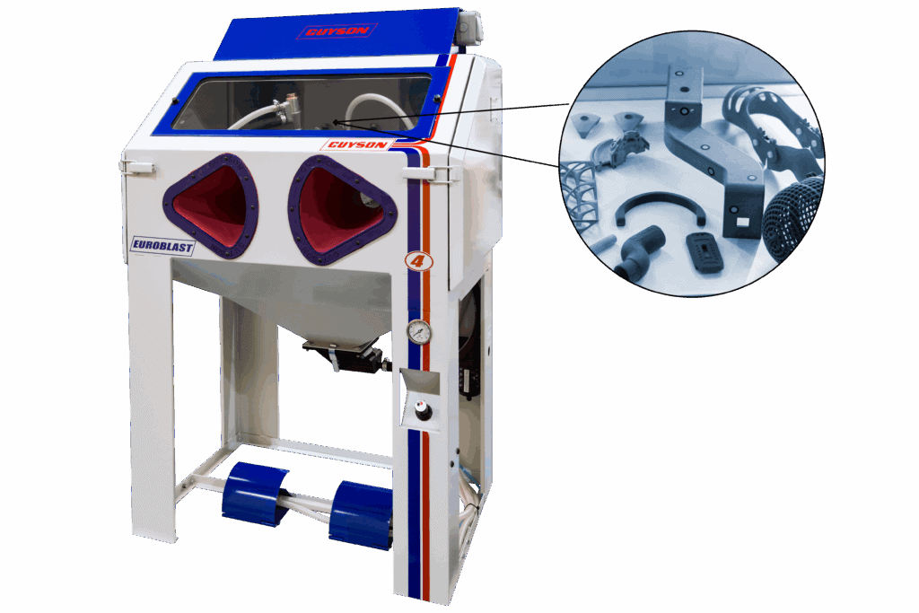 Finishing Application Industries - SBP4 blast cabinets - surface finishing 3D printed prototype models